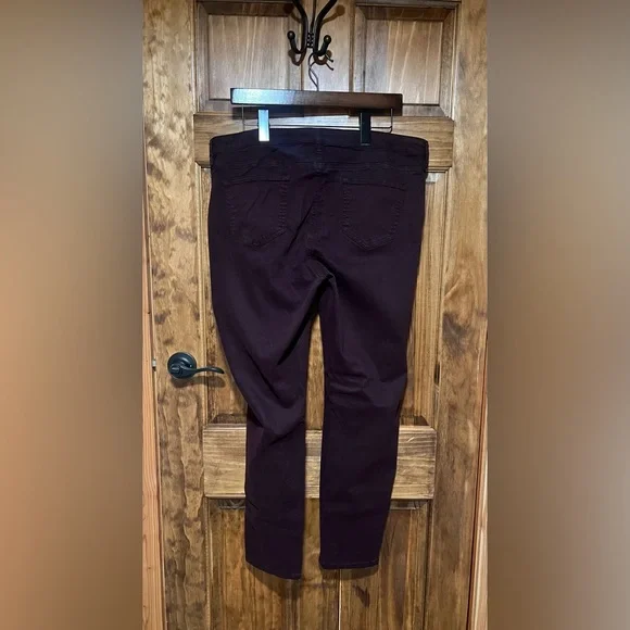 Buffalo David Bitton Vale Mid-Rise Stretch Skinny, Plum, Size 16/36, like new! - Picture 3 of 8